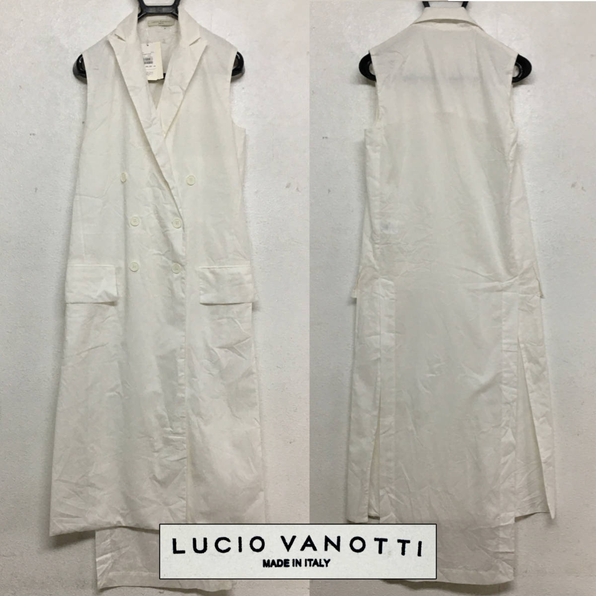 FYS4/1 未使用品 LUCIO VANOTTI ロングジレ 1 Whim Gazette ルーチョ