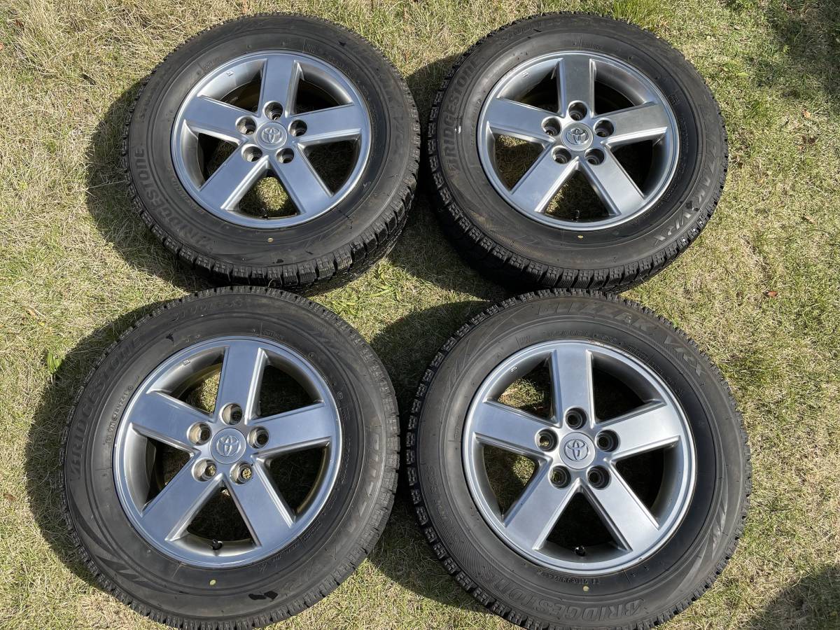 トヨタ純正（TOYOTA） 60系 VOXY 煌き純正アルミ 15インチ ＋ BS BLIZZAK VRX 195/65R15 2017年製造 中古品!! 売切り!!の画像1