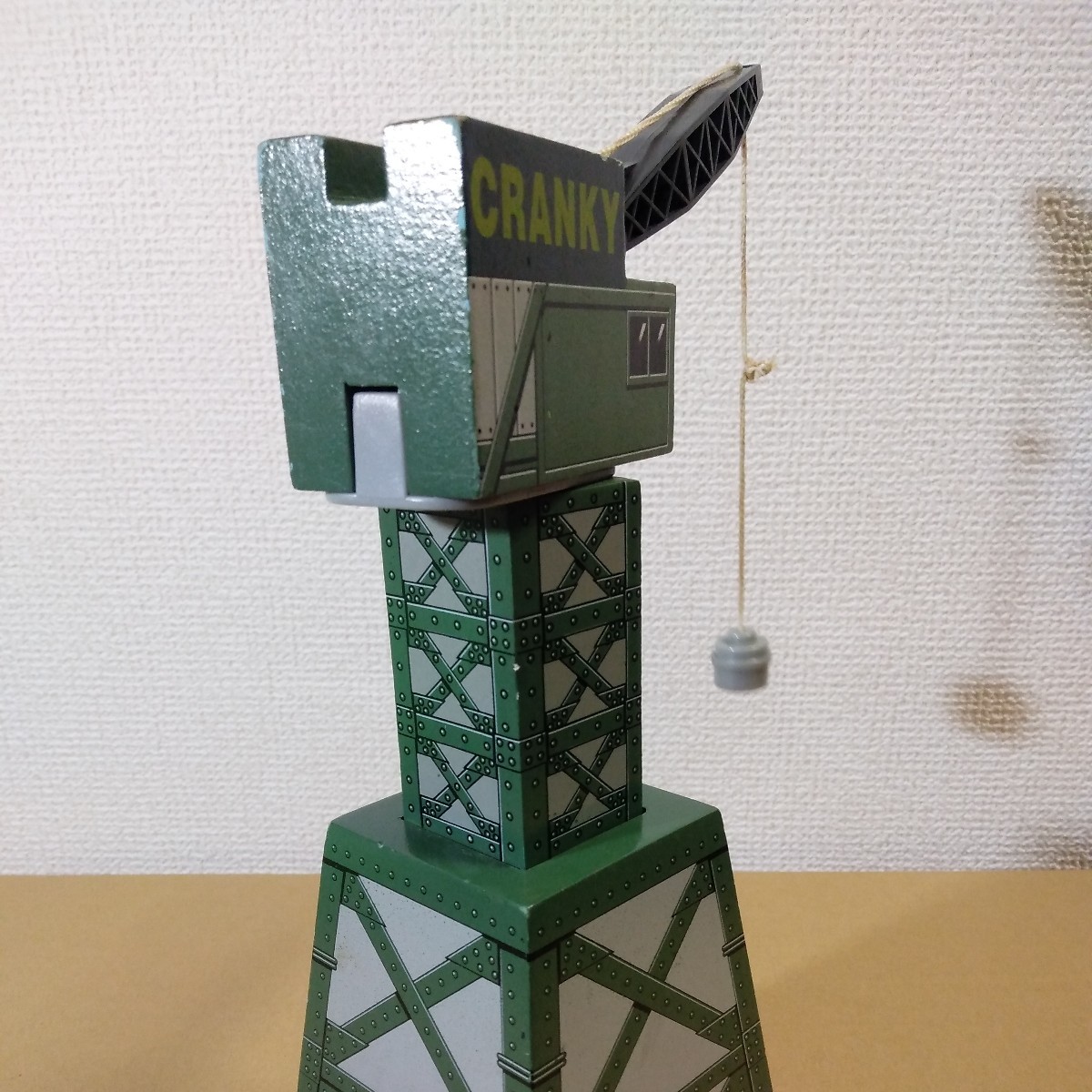 木製レール きかんしゃトーマス クランキー CRANKY 紐切れ有り 2005年製 未チェック ジャンク扱い 詳細不明 _画像4