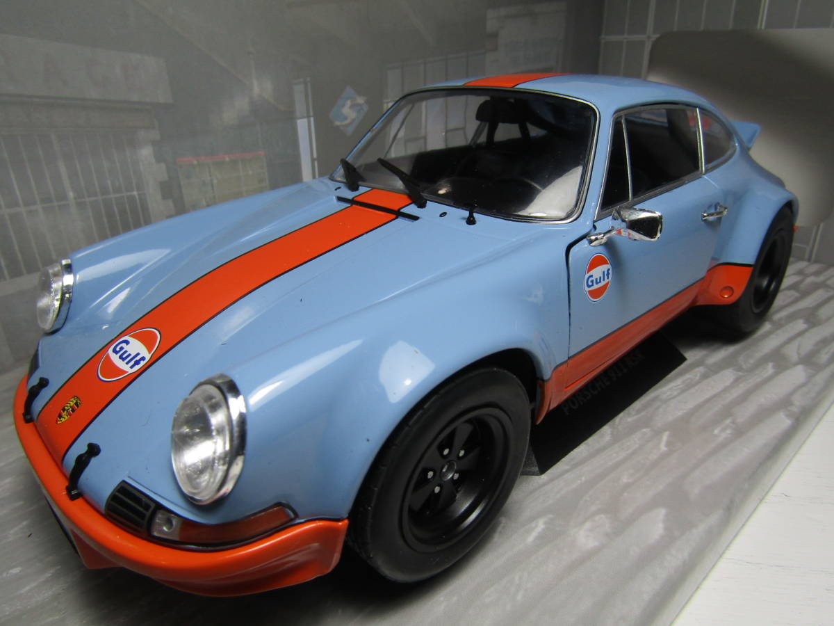 Porsche 911 Carrera RSR 2.8 1973 Gulf Blue Orange 2.4L ガルフ ポルシェ カレラ アロイ GULF RACING FLAT6 美品 スティーブマックイーン