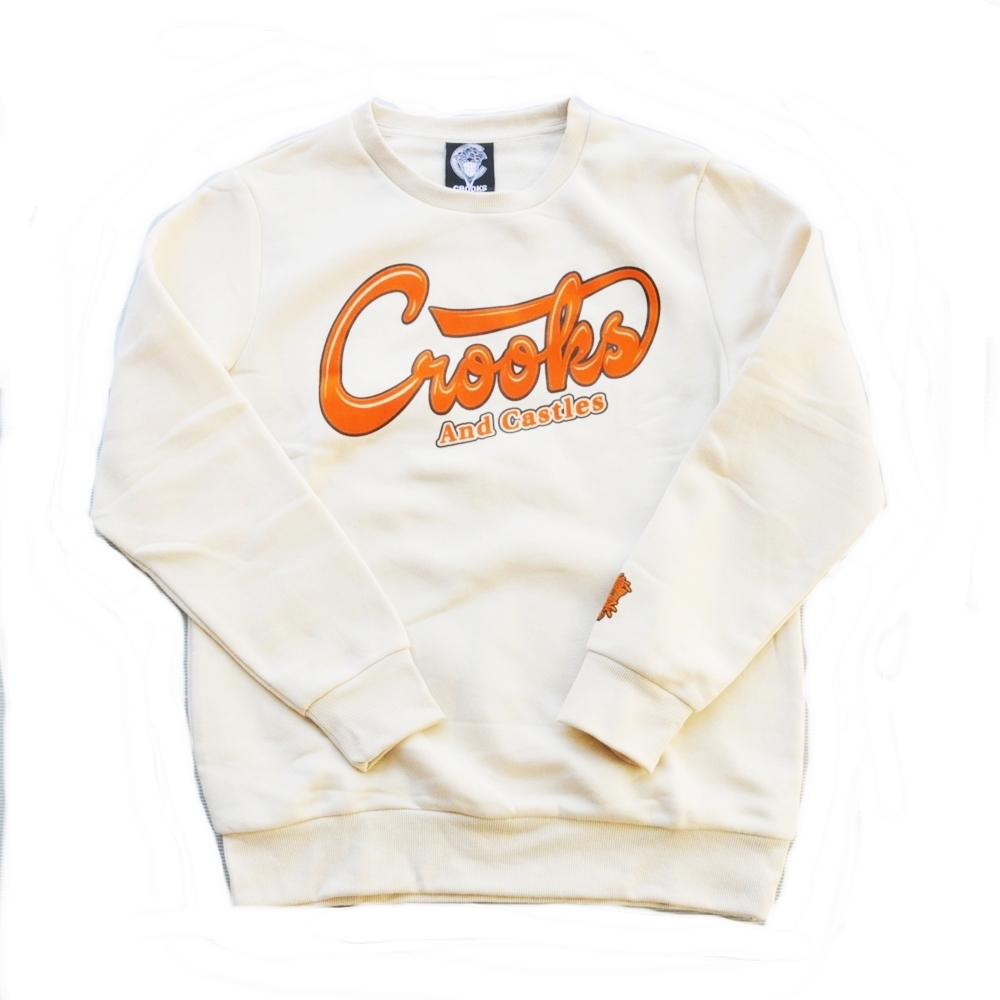 【日本限定モデル】 SCRIPT CROOKS&CASTLES クルックスアンドキャッスル / CROOKS&CASTLES LOGO SWEATE NECK CREW Lサイズ 【日本限定モデル】 SCRIPT CROOKS&CASTLES クルックスアンドキャッスル / CROOKS&CASTLES LOGO SWEATE NECK CREW Lサイズ