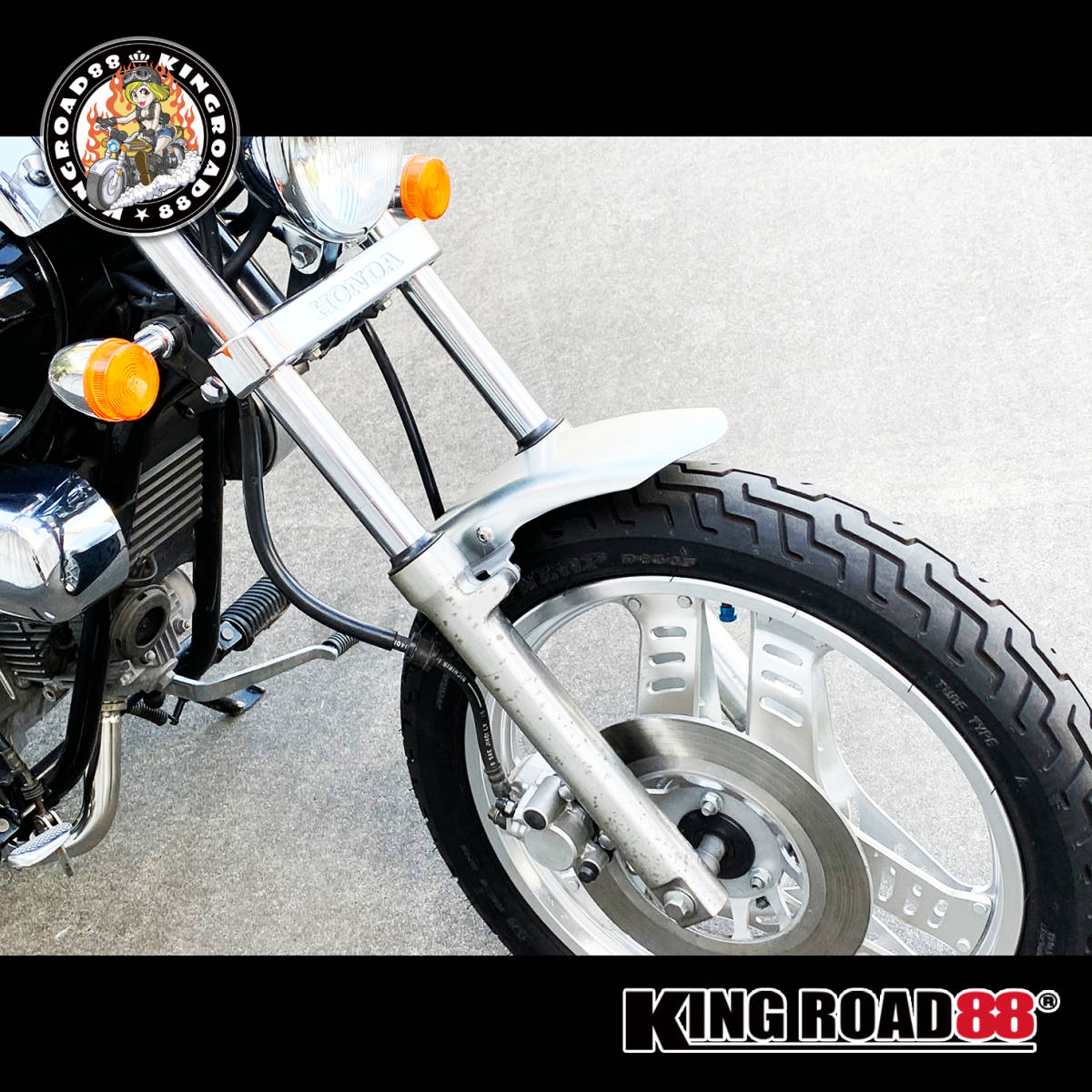 ホンダ / マグナ50 / AC13 ☆ KingRoad88 / アルミ / フラット ホンダ / マグナ50 / AC13 ☆ KingRoad88 / アルミ / フラット