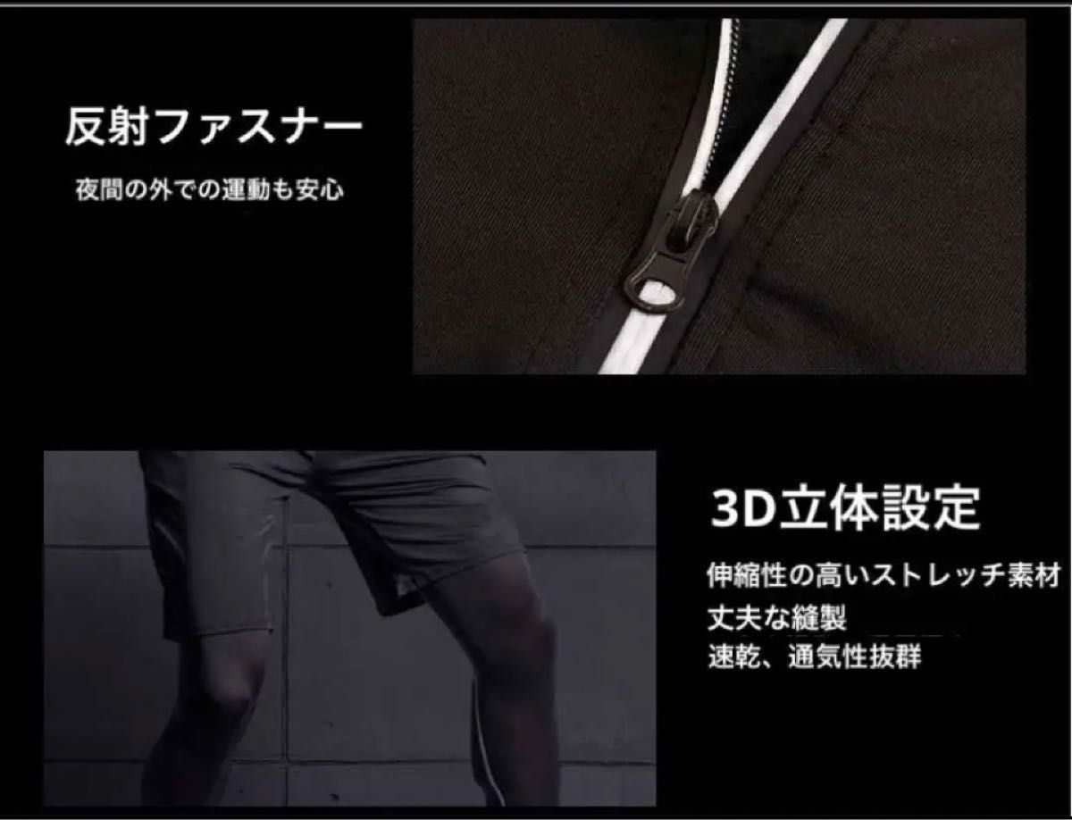 トレーニングウェア 5点セット　ランニング ジム  スポーツ メンズ　2XL コンプレッションウェア 吸汗速乾　ラスト１点