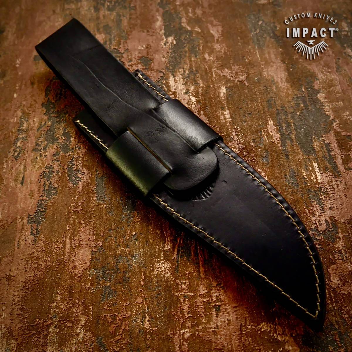 ☆全長35.7cm イギリス IMPACT製 ダマスカス鋼 ナイフ カスタム ☆全長35.7cm イギリス IMPACT製 ダマスカス鋼 ナイフ カスタム