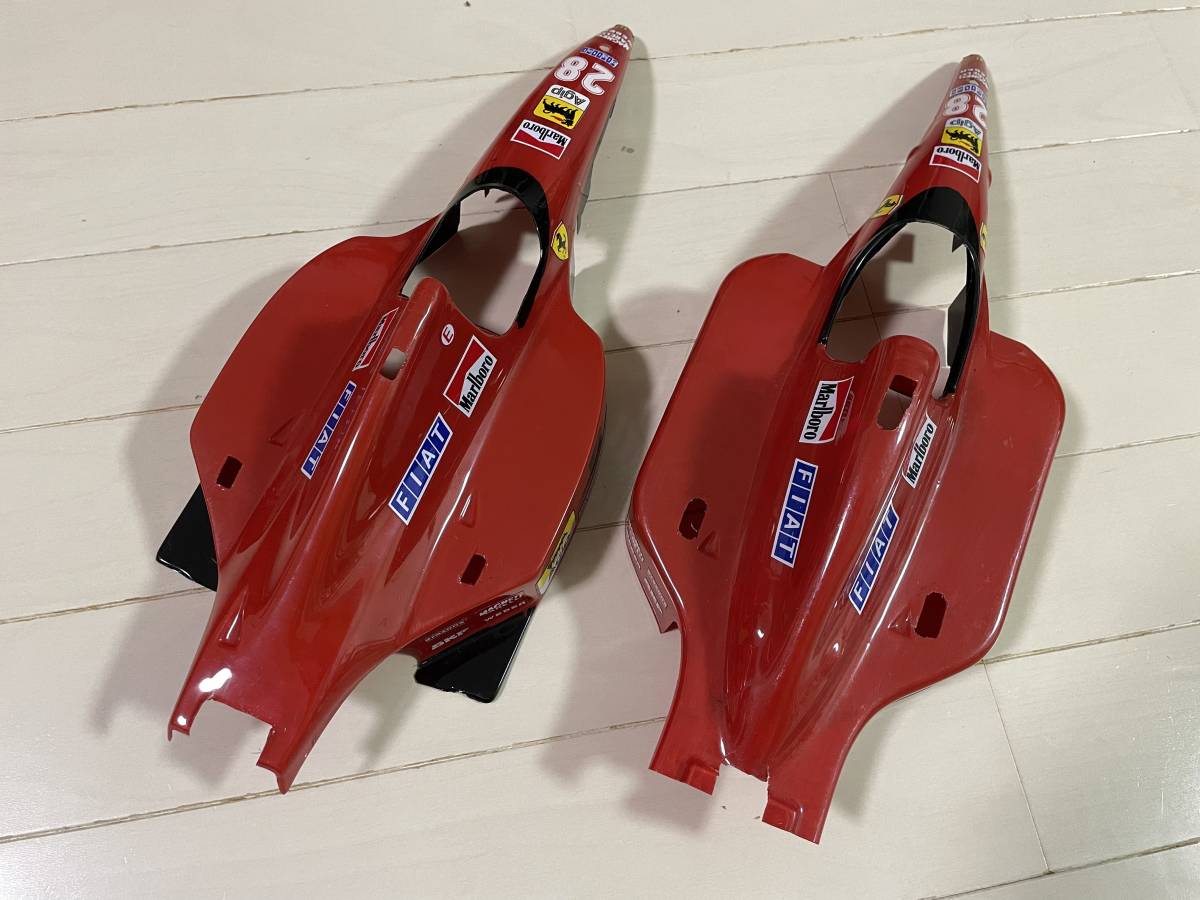 タミヤ F101用 フェラーリF1ボディ2枚 (フロント&リアウイング付 タミヤ F101用 フェラーリF1ボディ2枚 (フロント&リアウイング付