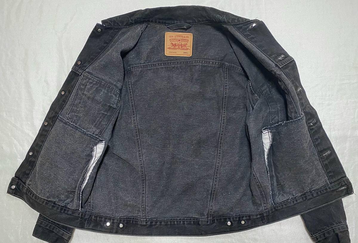 90s Levi's リーバイス 70507　4159　SMALL　ブラック デニム ジャケット　サルファ 黒　_内タグがありません