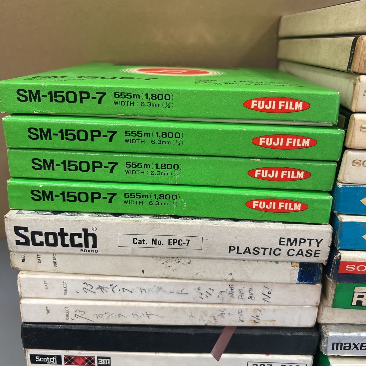 オープンリールテープ 32枚　まとめ売り　SONY HF-370 Hi-Fidelity TDK maxell SCOTCH FUJIFILM FB-151-370 他_画像6