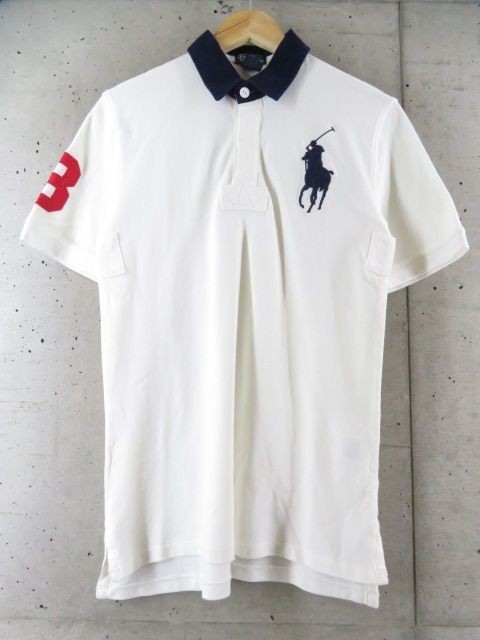 【送料300円可】1380m78◆キッズサイズ◆ビッグポニー◆Ralph Lauren ラルフローレン ナンバリング 半袖ポロシャツ L(14-16)◆ジャケット_画像2