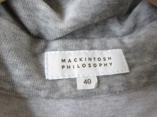 1380m187◆良品です◆日本製◆MACKINTOSH PHILOSOPHY マッキントッシュ ベロア調 半袖ポロシャツ 40/ジャケット/コート/メンズ/男性/紳士_画像10