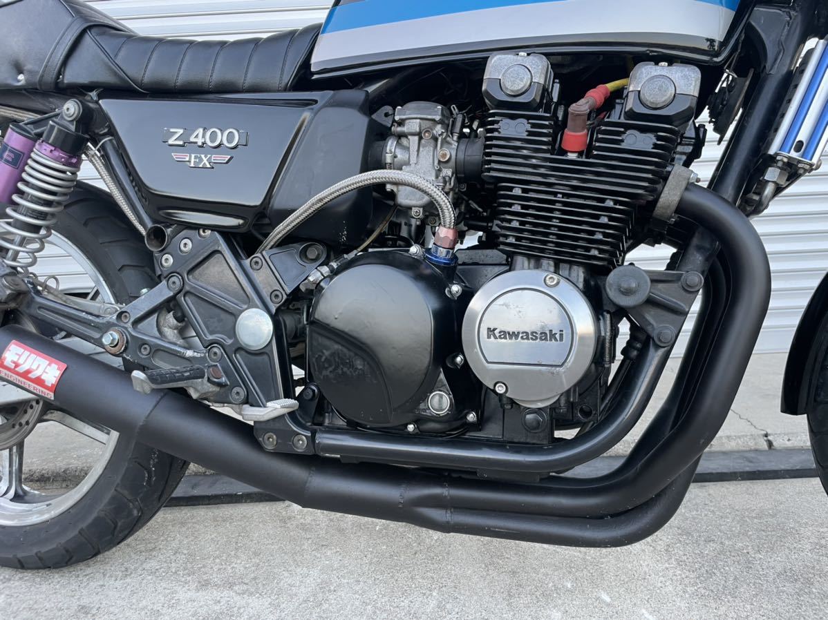 香川〜 kawasaki ゼファー400 C6 Z400FX仕様 E3カラー ドレミコレクション 程度良好 検/旧車 ゼファー400x ZR400C Z400FX Z2の画像3