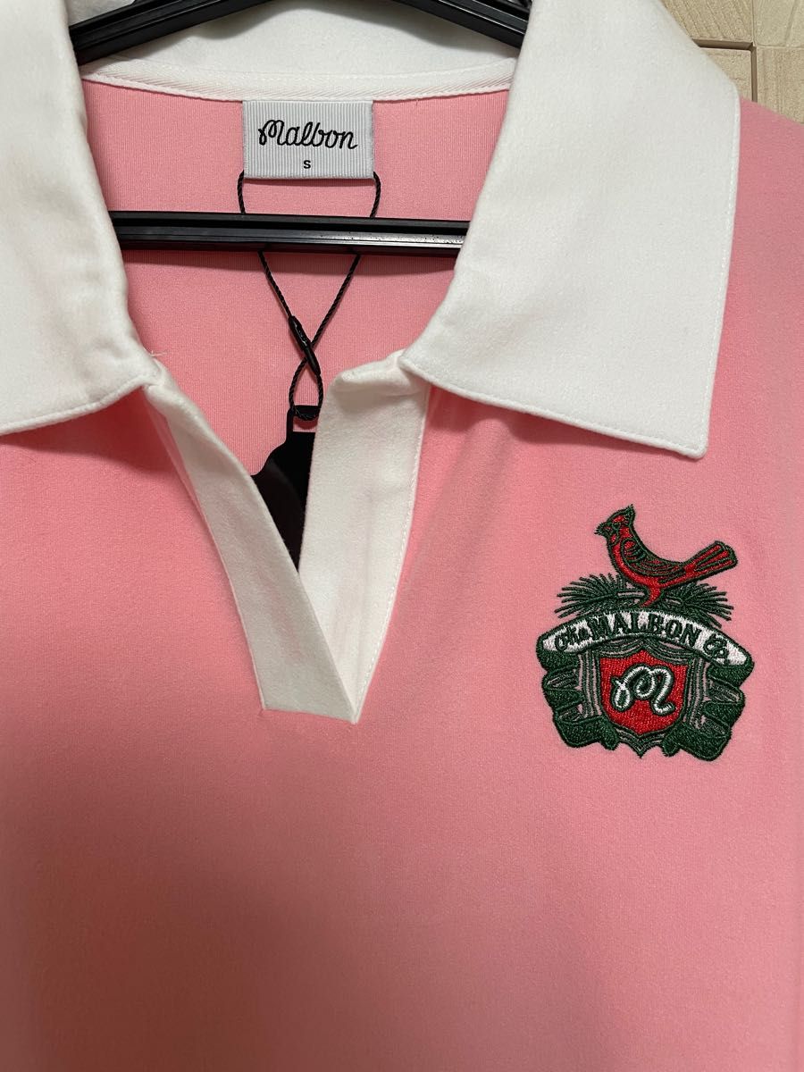 マルボン ゴルフ ウェア レディース トップス 半袖 ポロシャツ（ピンク 