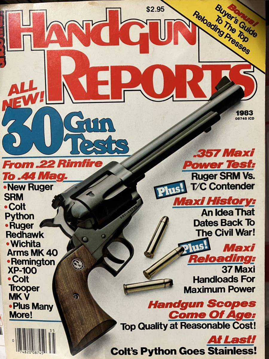 同梱取置歓迎古洋雑誌「SHOOTING TIMES HANDGUN REPORTS 」1983銃鉄砲武器兵器ピストルハンドガンリボルバーオート_画像1