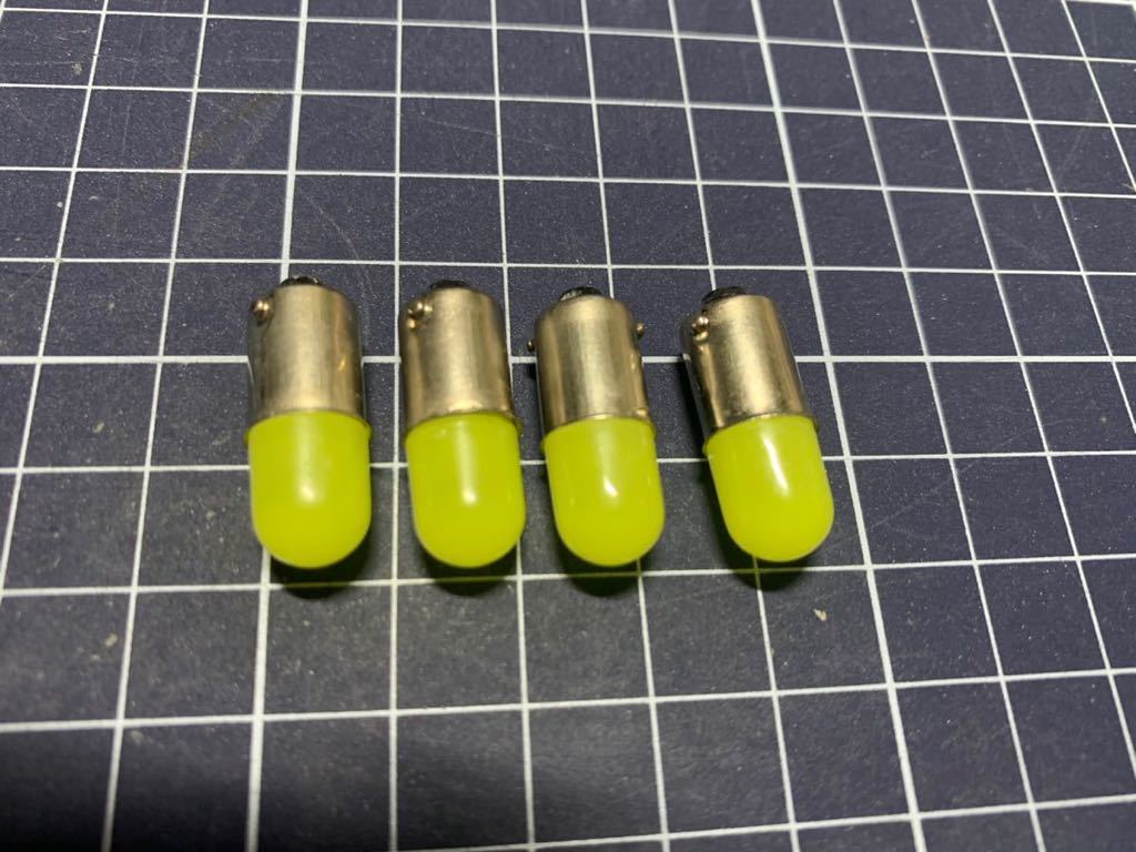 Ba9s LED 白色 4個 ナンバー灯 メーター インジケーター_画像1