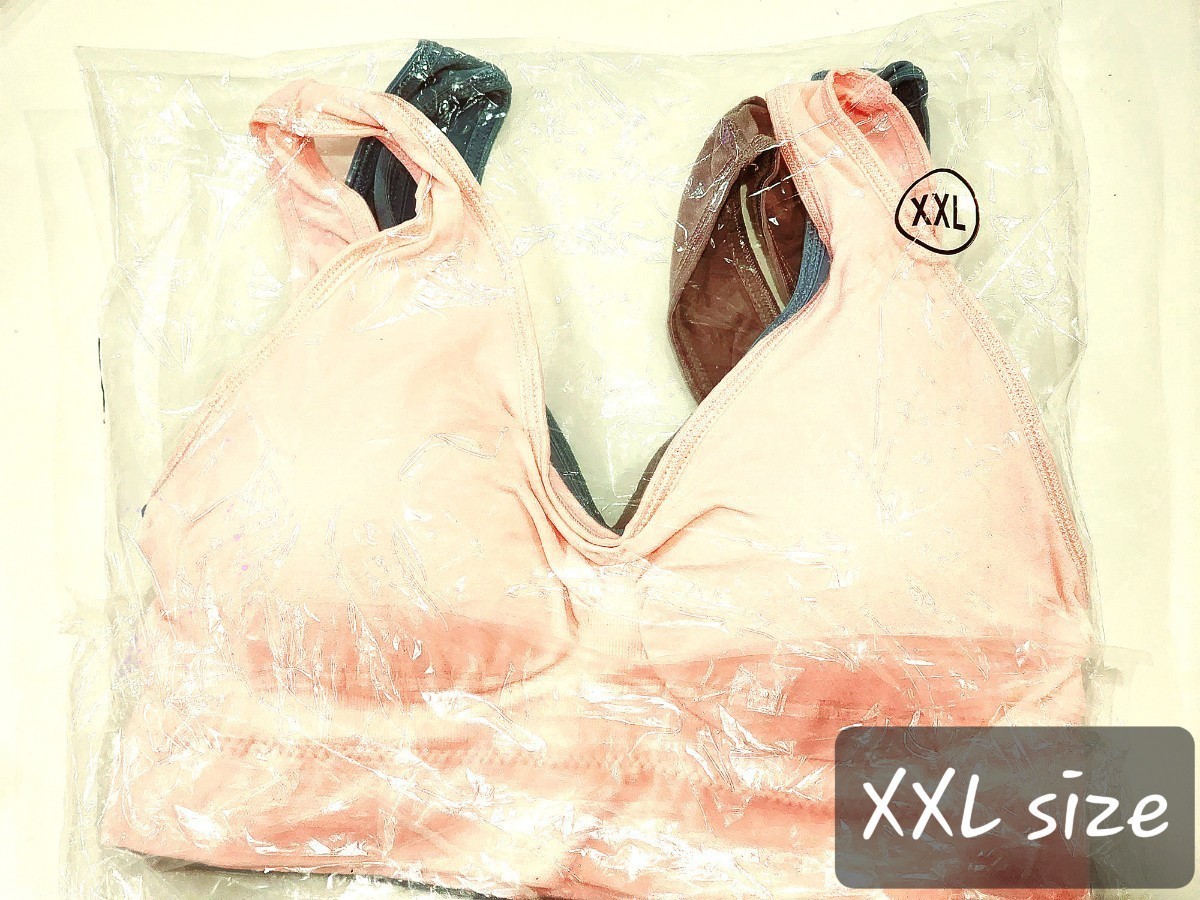送料無料】ジニエブラ 3色セット XXLサイズ パステルカラー ナイトブラ