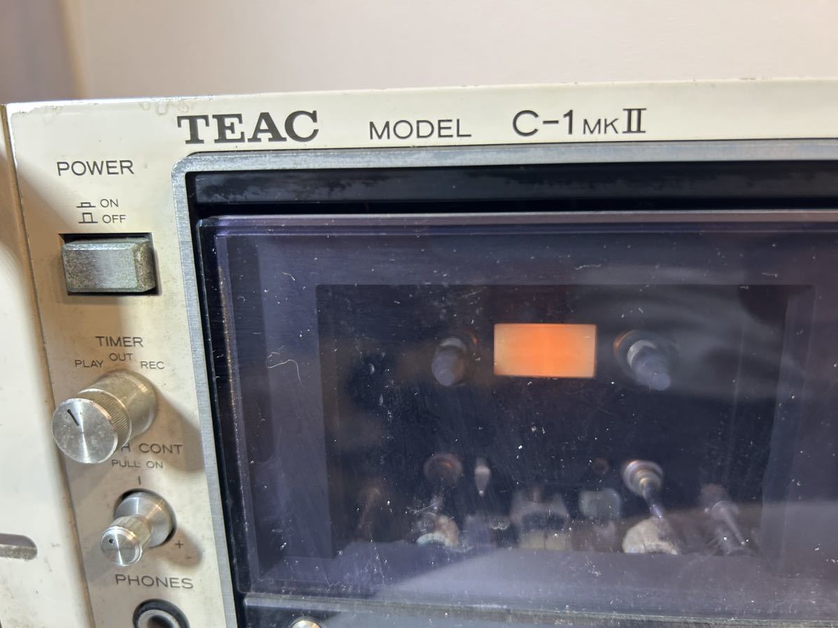 A10ジャンク1円スタート TEAC C-1mkIIカセットデッキ テープ3ヘッド