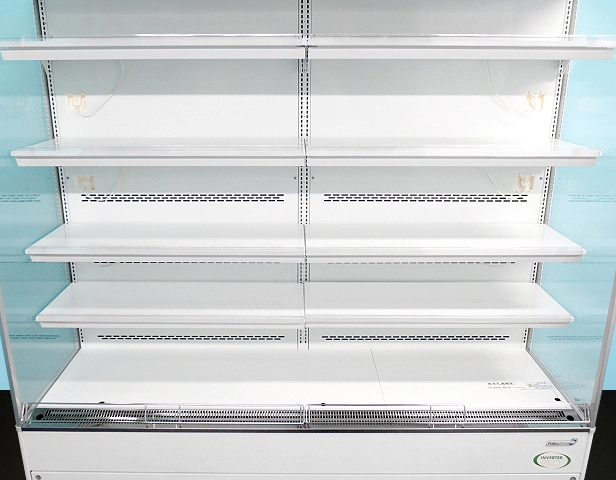 フクシマ★多段オープン冷蔵ショーケース W1750xD650xH1900 2016年式 MEU-61GK 三相200V 業務用 冷蔵ショーケース 店舗用品:230517-R2_画像5