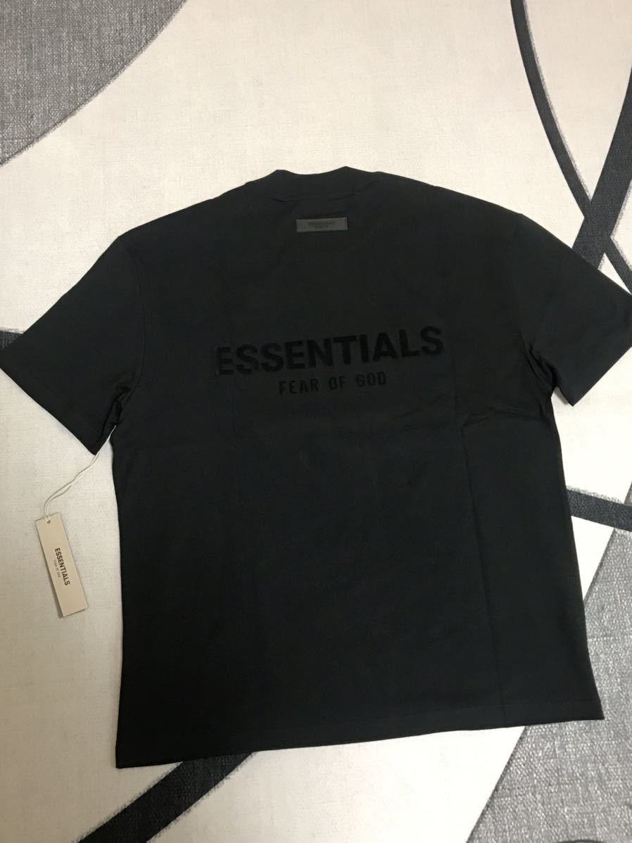 新作FOG Essentials 両面ロゴ Tシャツ ブラック L