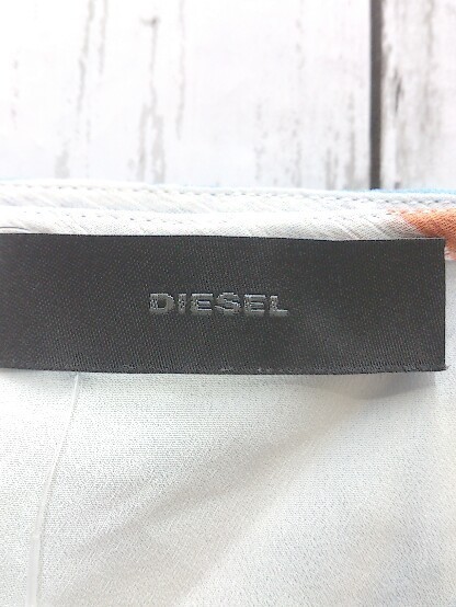 DIESEL ディーゼル キャミソール 総柄　トロピカル　レイヤード　重ね着　調節可 Sサイズ ライトグレー レディース 1210000015785_画像3