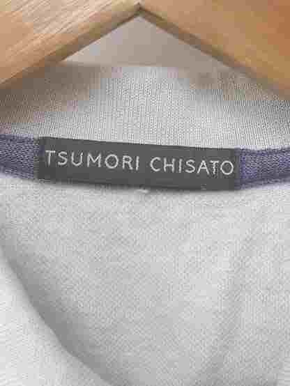 tsumorichisato polo-shirt blue border size gray lady's 1211000011289