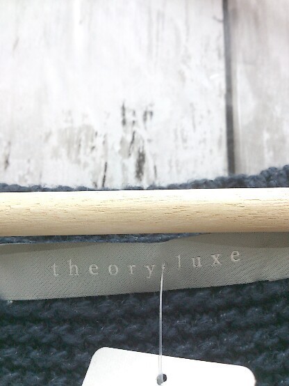 Theory luxe　セオリーリュクス 03-3101787　セーター　Uネック　毛玉あり 長袖 ローゲージニット 038 ネイビー メンズ 1205000003764_画像3