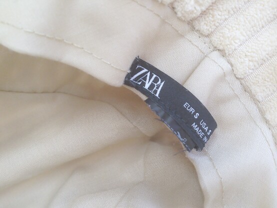 ZARA Zara bucket hat fur autumn winter hat ivory S size lady's 1210000008060