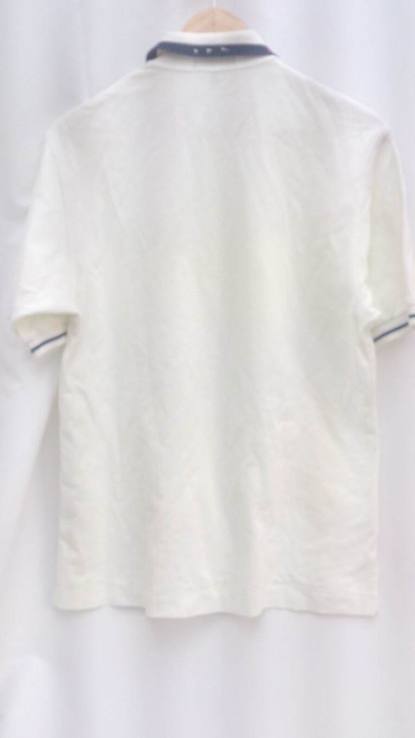 PEARLY GATES パーリーゲイツ ウサギ刺繍　状態考慮 半袖 ポロシャツ サイズ2 ホワイト メンズ 1201000025843_画像2