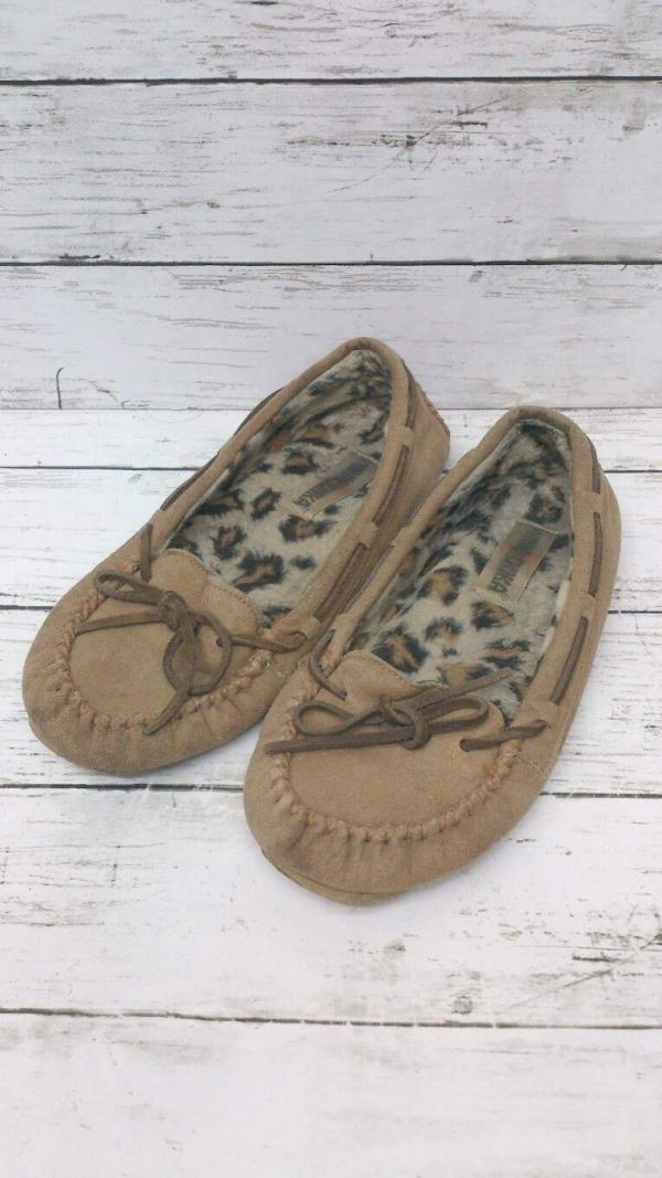 Minnetonka Minetonka Pumps Leopard Pattern Bore Flat Shoes Dirty Mokashin 7 Brown Woman 1204000003675
