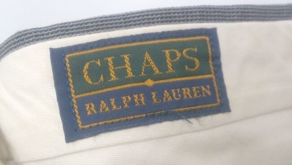 chaps ralph lauren パンツ スラックス 2タック トラッドスタイル 変色スレ有り 3Lサイズ グレー メンズ 1207000001771_画像3