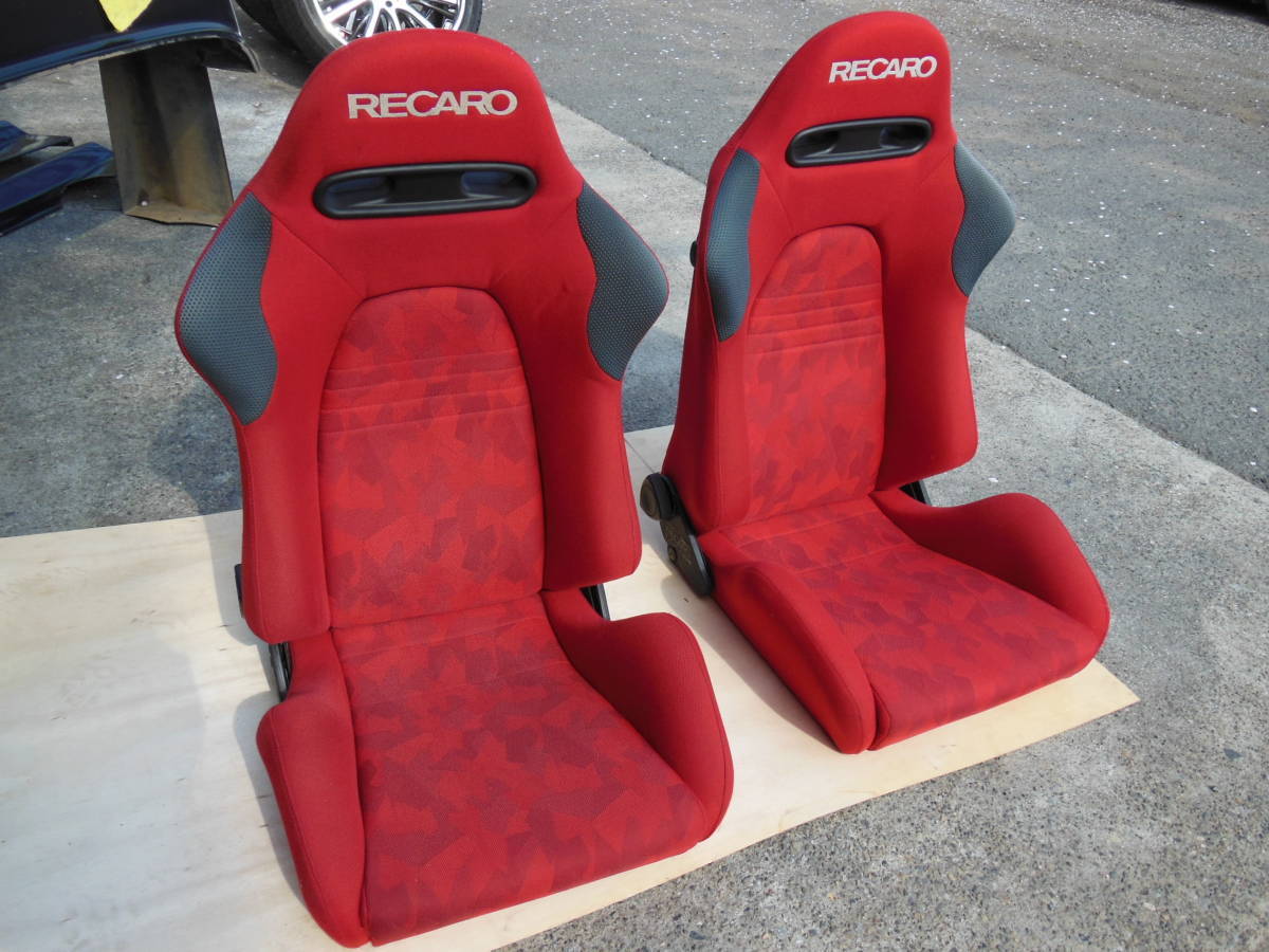 RECARO SR4 レッド 赤 左右シート 綺麗 売り切り 美品 レカロ
