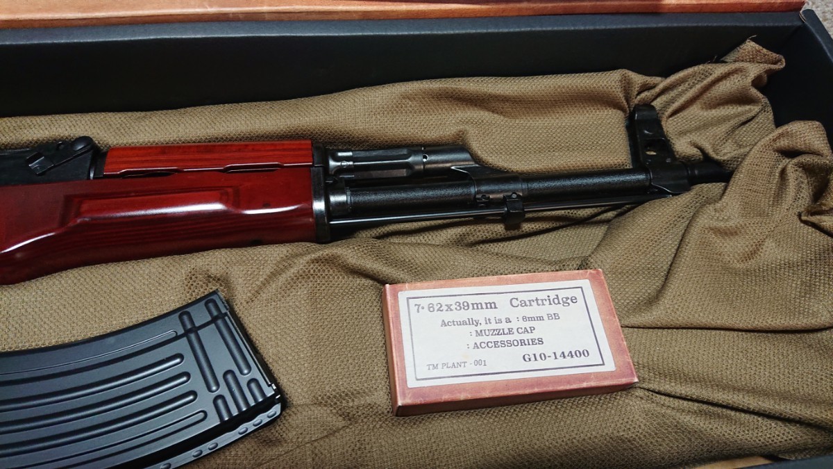 サバゲ未使用!美品!東京マルイ AKM ガスブローバック 120%ヘビー