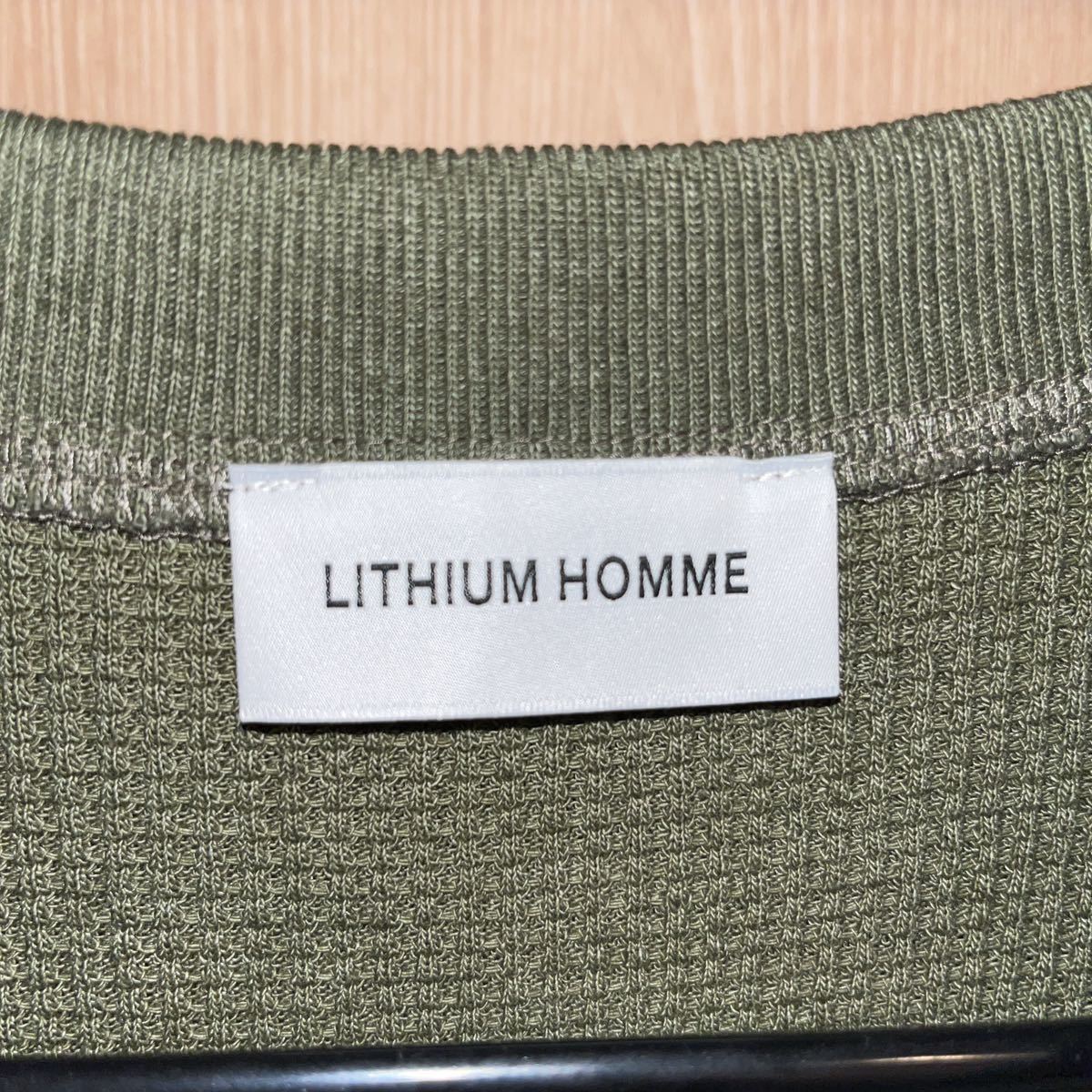 ◆極美品◆LITHIUM HOMME LH70-3101 MA1サーマル長袖カットソー メンズ 42