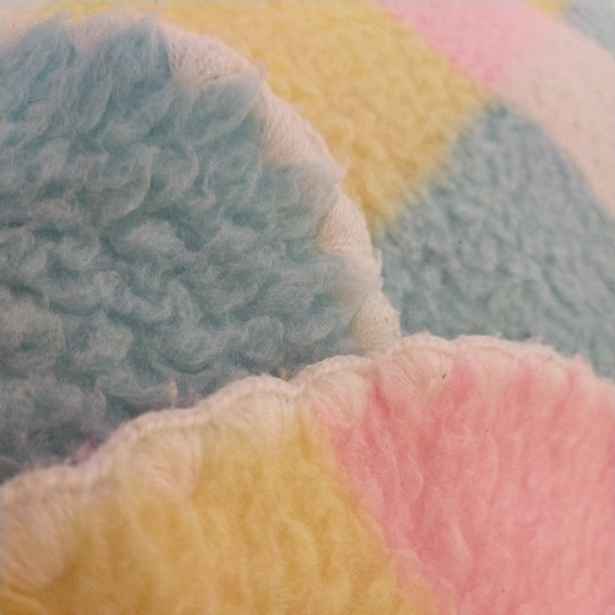  postage included Showa Retro s one baby blanket acrylic fiber 100%na pin g has processed baby blanket SWAN pastel color white yellow color pink light blue 