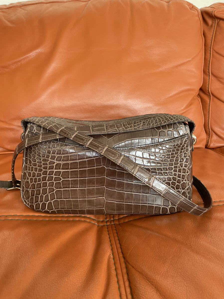  value price * top class * beautiful goods * mat crocodile diagonal .. shoulder bag 
