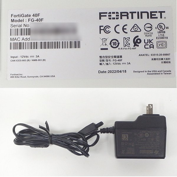 Fortinet/フォーティネット Fortigate-40F FG-40F Fortinet/フォーティネット Fortigate-40F FG-40F