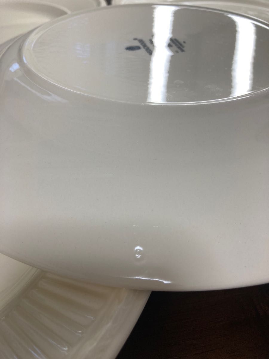【美品】WEDGWOOD ウェッジウッド　黒壺マーククイーンズウェア　エドミー　ディナープレート 大皿26dm