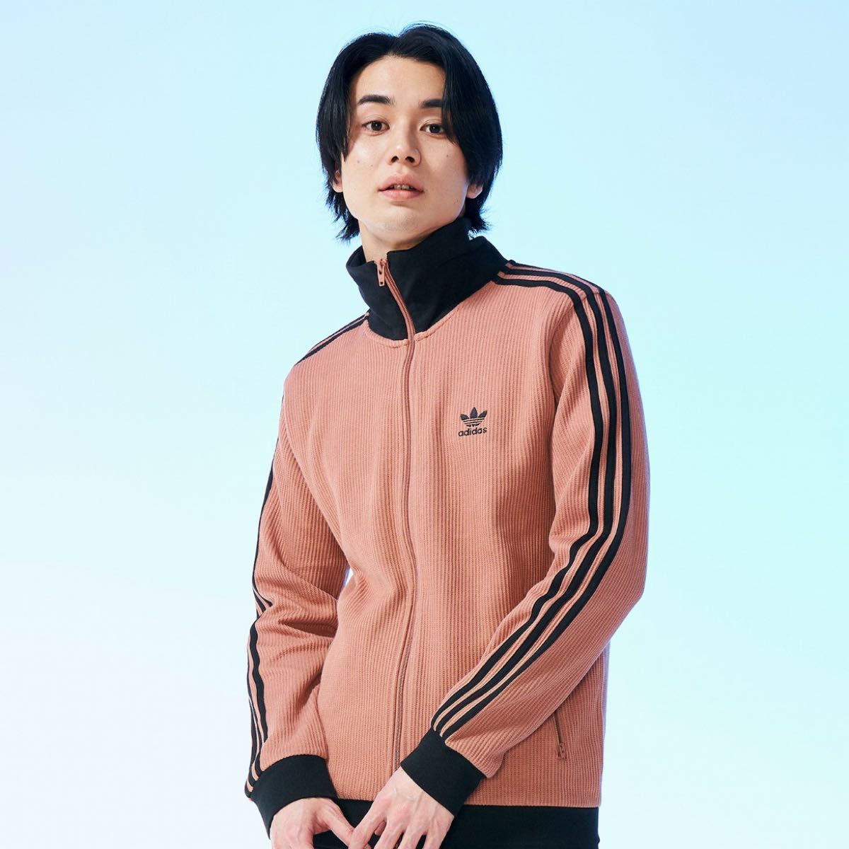 adidas ベッケンバウアー トラックジャケット オレンジ Lサイズ-