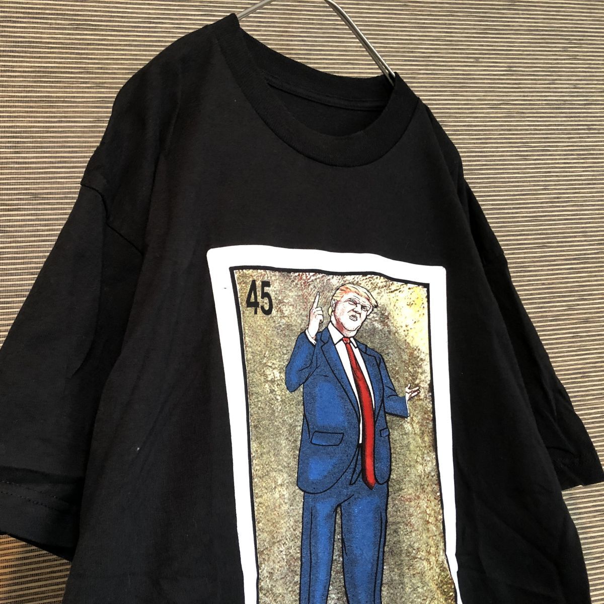 プリントT　半袖Tシャツ　トランプ　アニメ　キャラクター　ビッグプリント44 古着　入手困難　激レアデザイン　希少 人気 パロディー_画像10