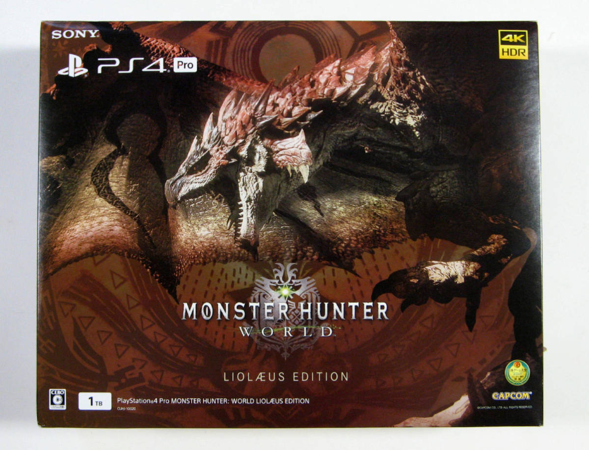 送料込 PlayStation 4 Pro MONSTER HUNTER WORLD LIOLAEUS EDITION