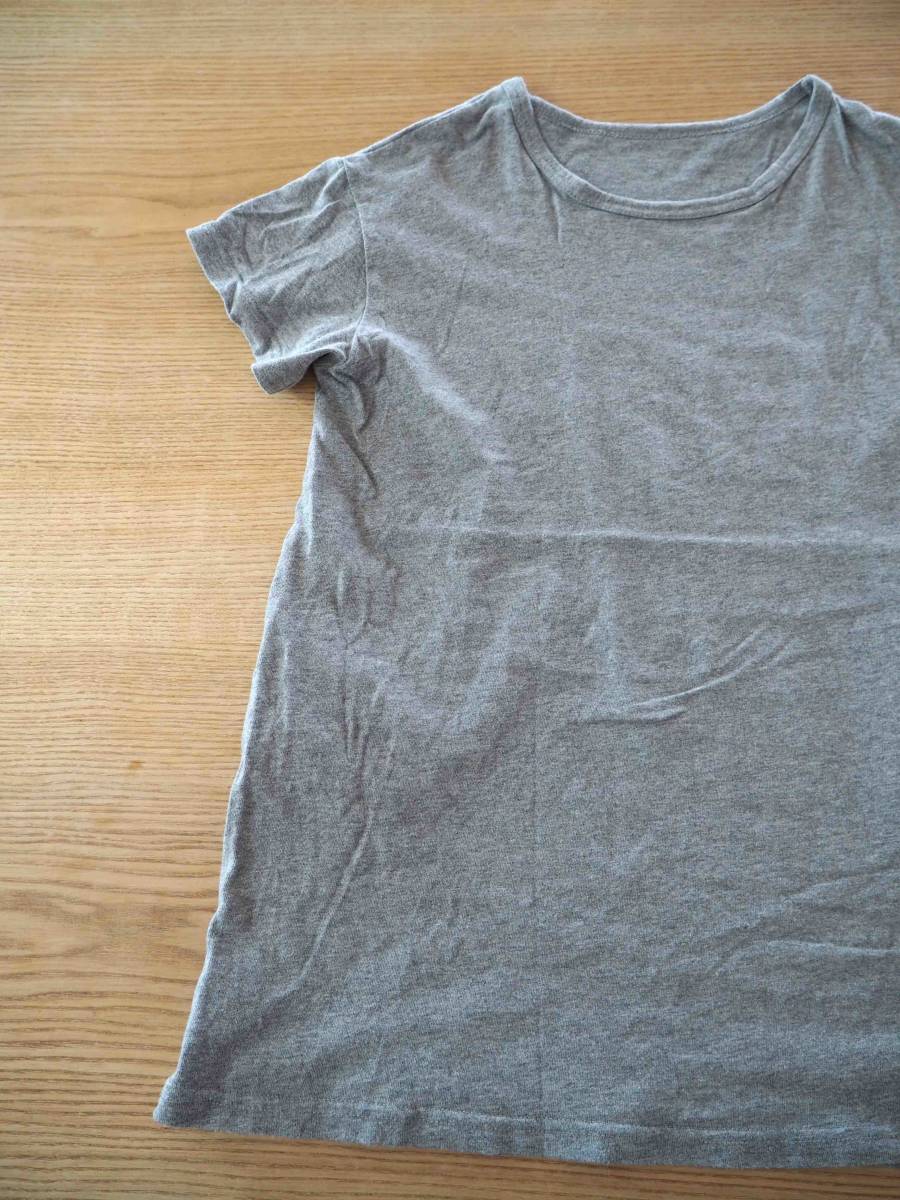 130cm прекрасный товар [devirock Devilock ] большой футболка One-piece большой One-piece короткий рукав футболка One-piece одноцветный серый ( нестандартный 350 иен )