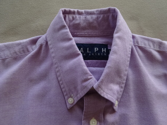 美品　POLO　RALPH LAUREN ラルフローレン オックスフォード　BDシャツ　11 パープル_画像4