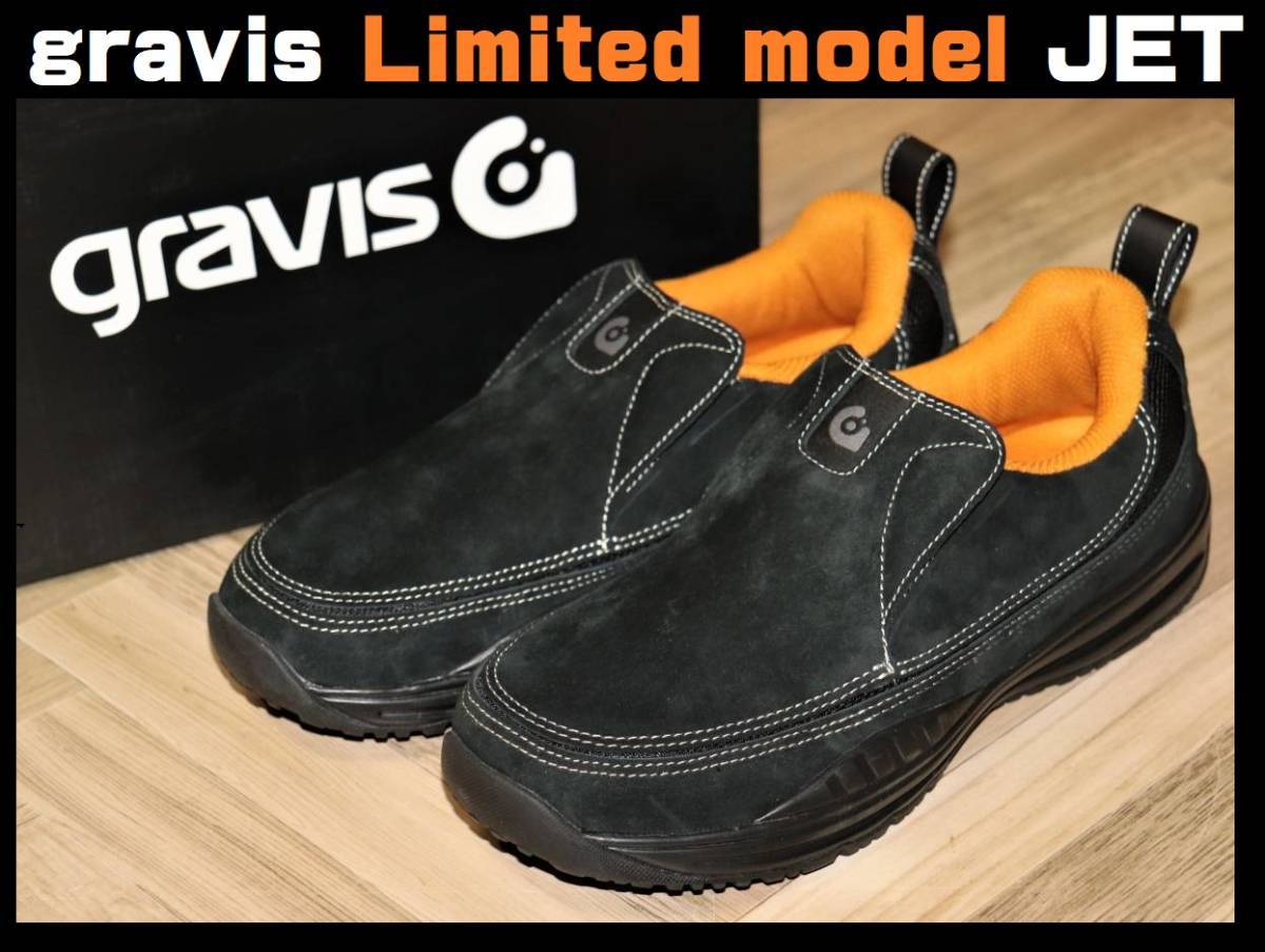 特価即決【未使用】 gravis ★ CIAOPANIC Limited model JET (US8/26cm) ★ グラビス チャオパニック 別注 スリッポン CUE 箱付き_画像1