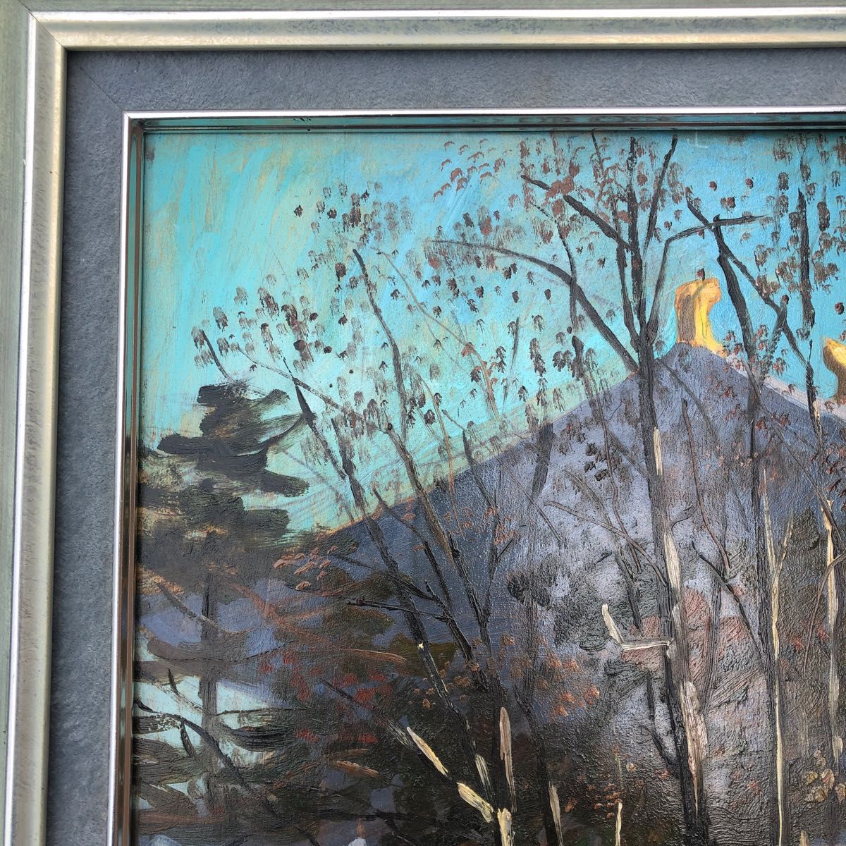 油絵】三水公平/東大寺金堂(大仏殿)/古都奈良/真作/油彩/絵画/世界