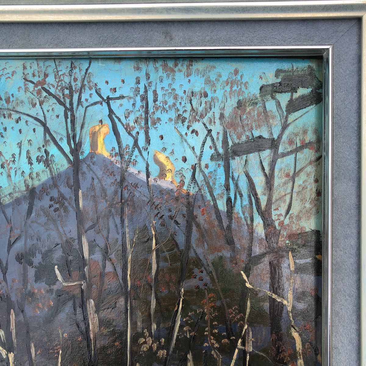 油絵】三水公平/東大寺金堂(大仏殿)/古都奈良/真作/油彩/絵画/世界