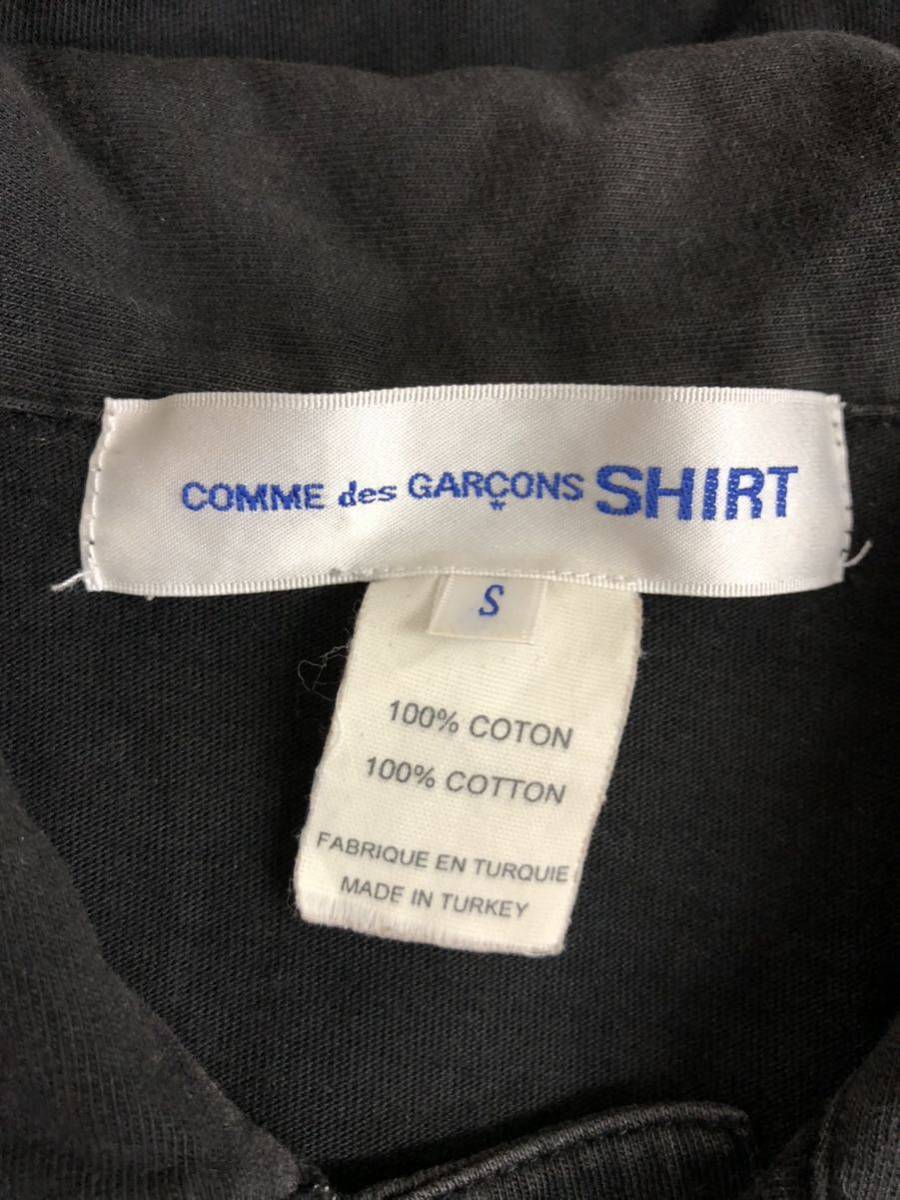 COMME DES GARCONS コムデギャルソン　メンズ　ブラック　半袖　ポロシャツ　トップス　S表記_画像3