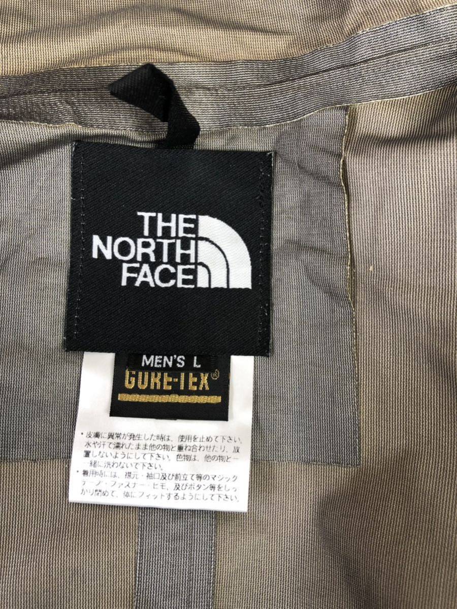 THE NORTH FACE ザノースフェイス　メンズ　レッド　ワンポイント　ゴアテックス GORE-TEX マウンテンパーカー ナイロンジャケット　L_画像3