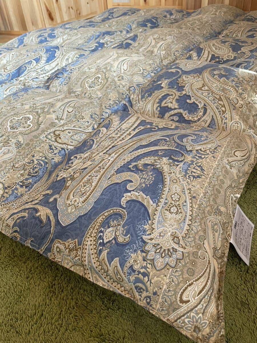 2枚セット 羽毛布団 イングランド産ダウン90% 1.3kg シングル P B