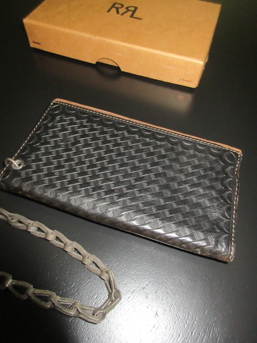 新品未使用】 RRL Ryder Chain Leather Wallet ウォレット チェーン 長