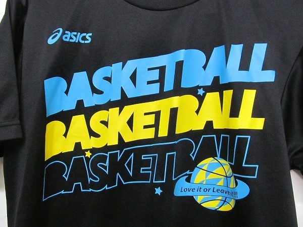 asics アシックス バスケットボール Tシャツ 半袖 黒 M b16983_画像5