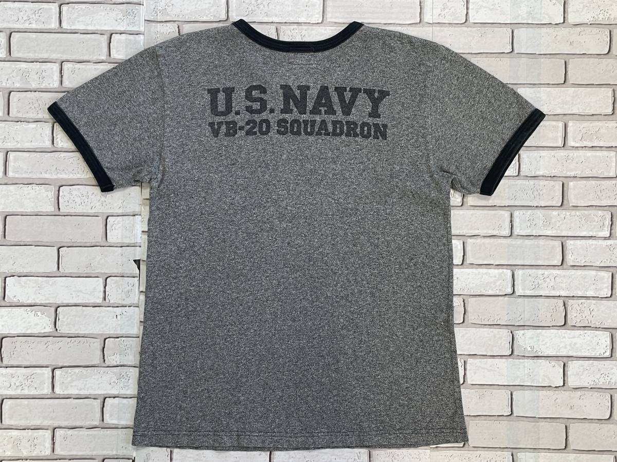 USED Fellows PHERROW\'S short sleeves T-shirt size ME 38 U.S.NAVY VB-20 SQUADRON made in Japan 