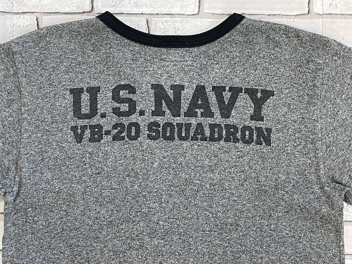 USED Fellows PHERROW\'S short sleeves T-shirt size ME 38 U.S.NAVY VB-20 SQUADRON made in Japan 